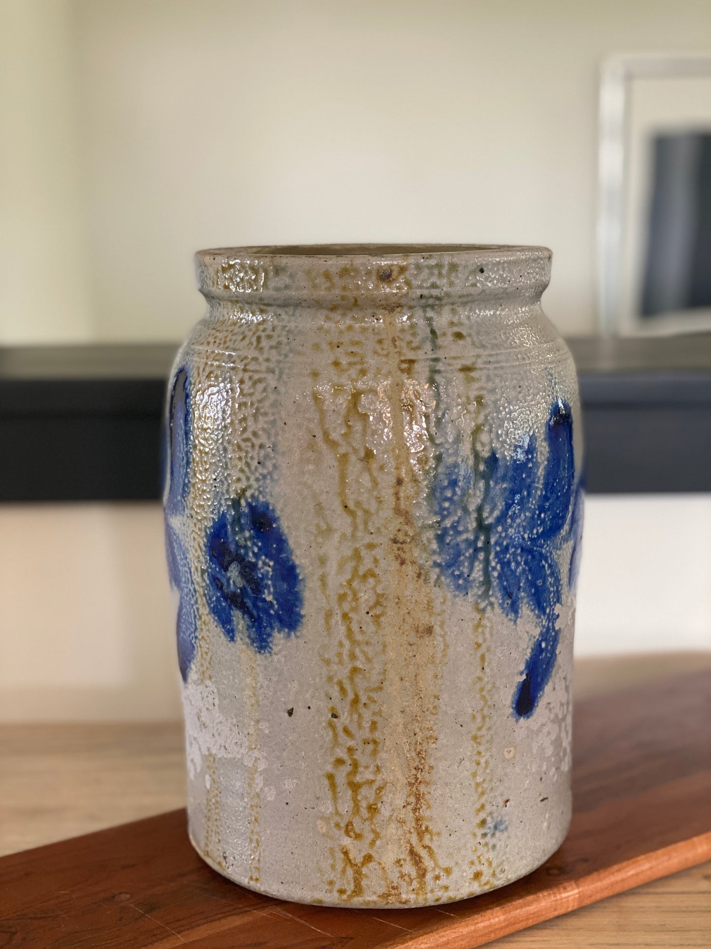 Remmey Blue and Grey Crock c.1860’s