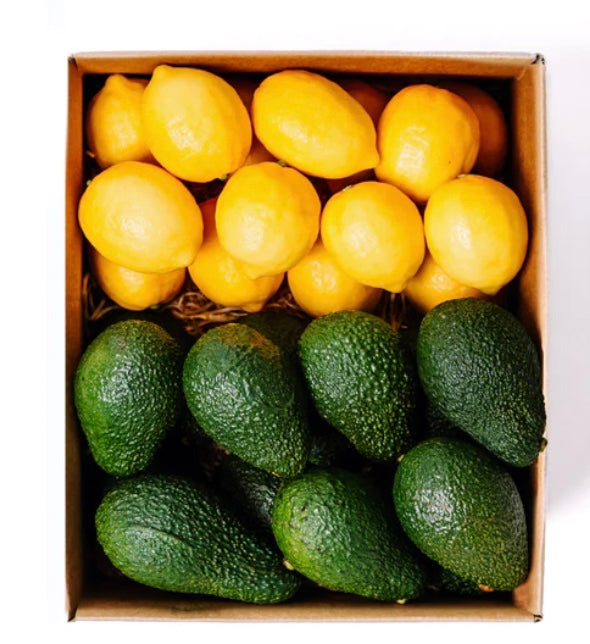 Small Mixed box, Pesticide Free HASS Avocados, and Eureka Lemons