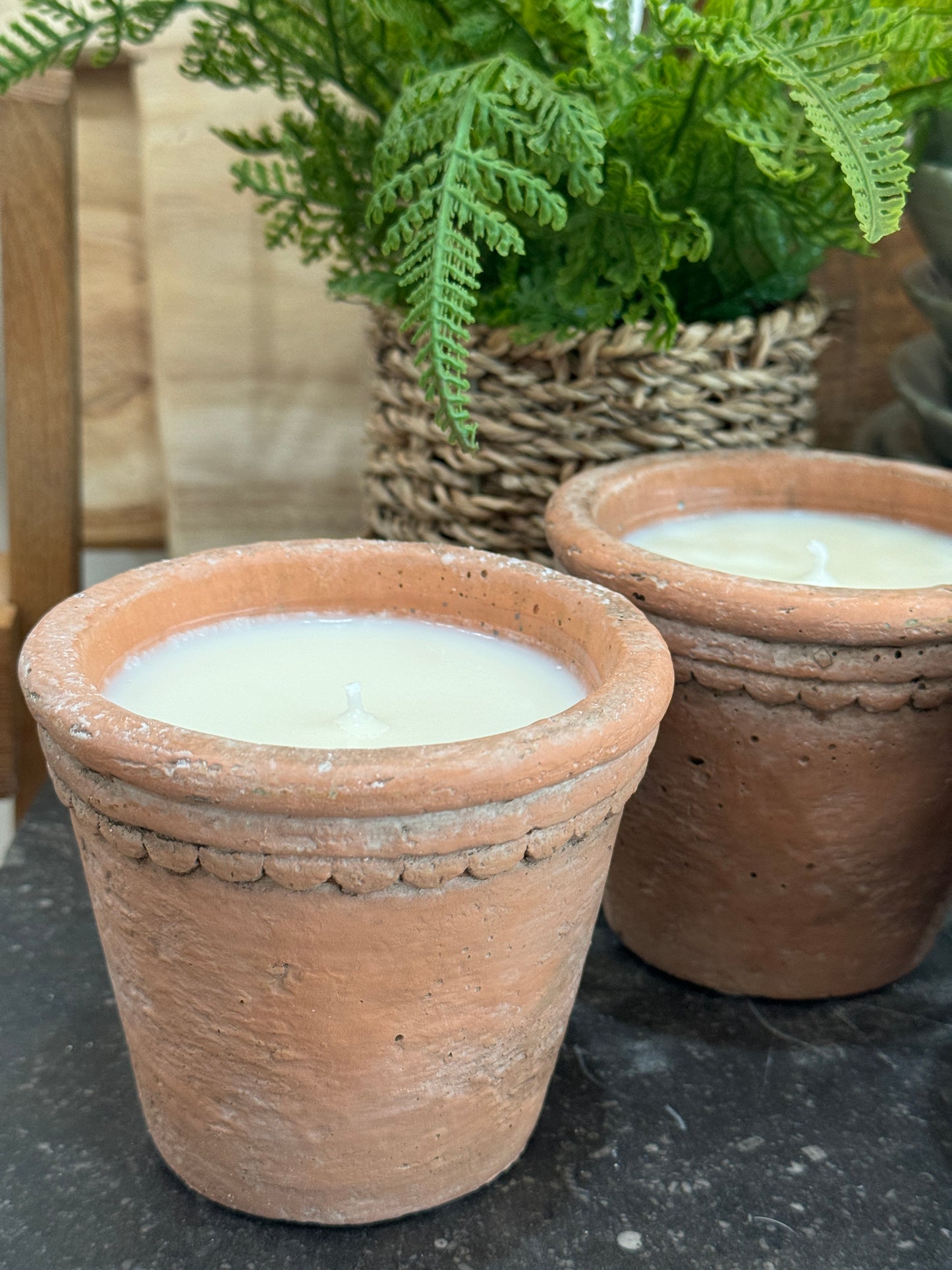 Citron Soy Candle in Terracotta Vessel