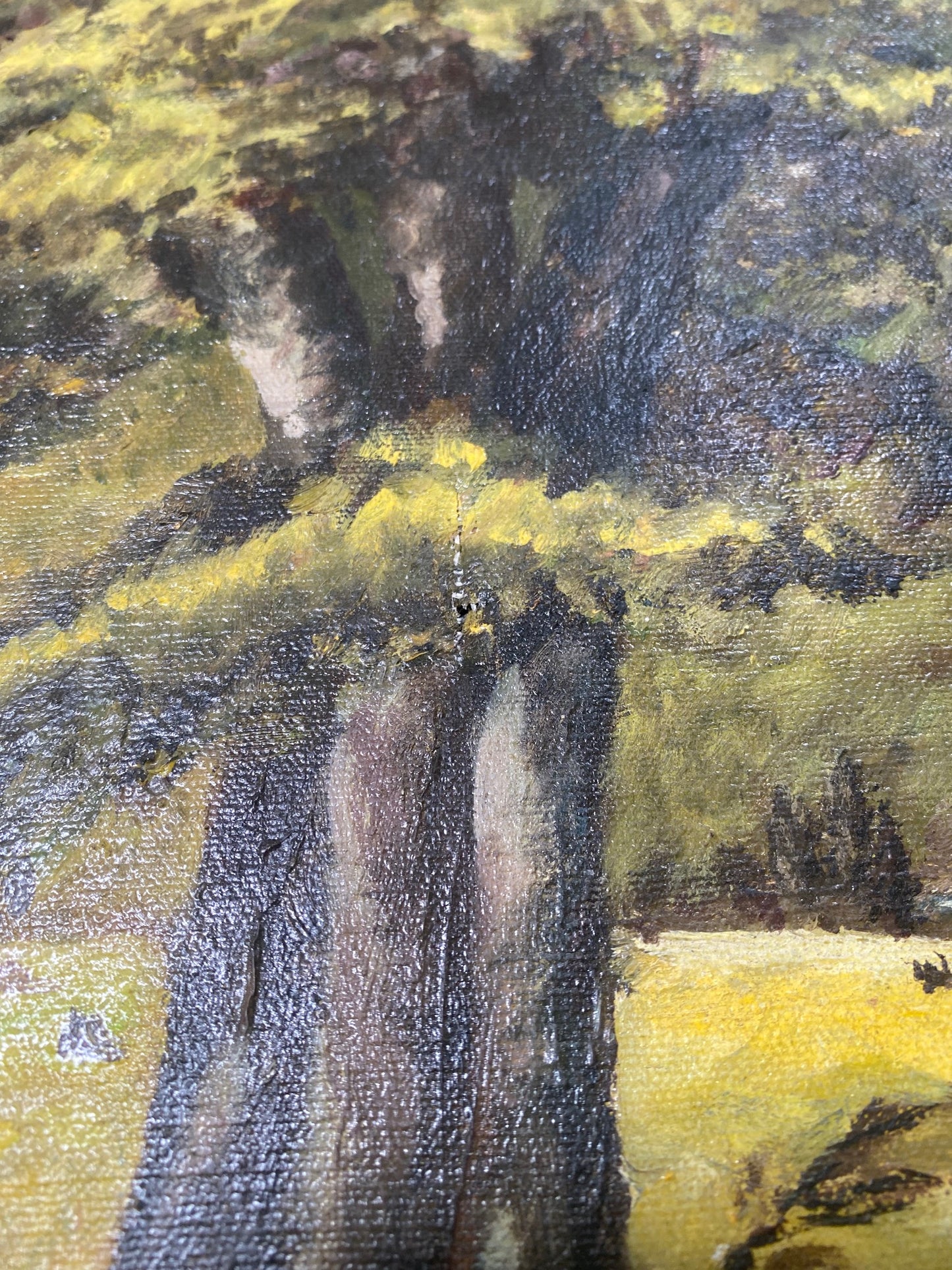 "Tree in Valley" by W. Krueger 1978 Oil on Canvas
