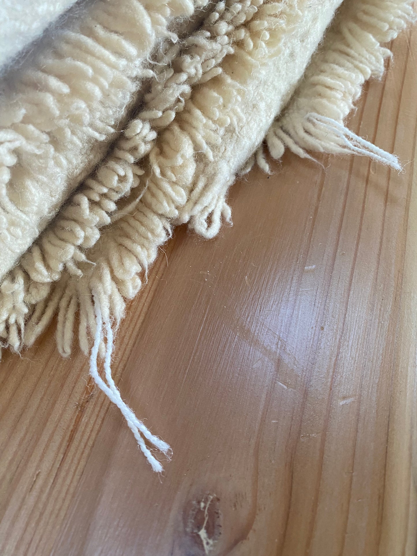 Boiled Wool Hand Loomed Throw