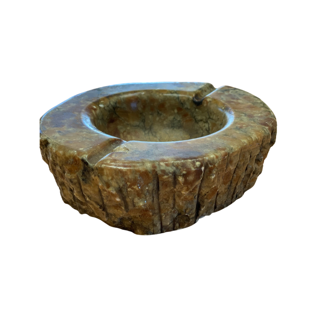 Heavy Stone Vintage Ashtray